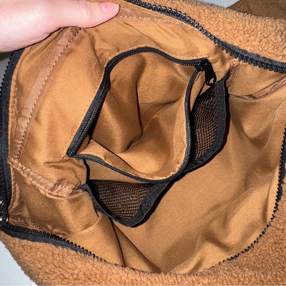 FP Movement $78 Sherpa Sling Bag Coco Teddy Brown - Picture 7 of 11